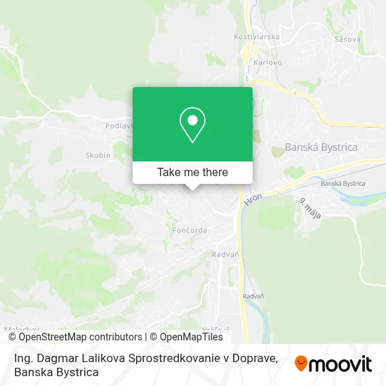 Ing. Dagmar Lalikova Sprostredkovanie v Doprave map