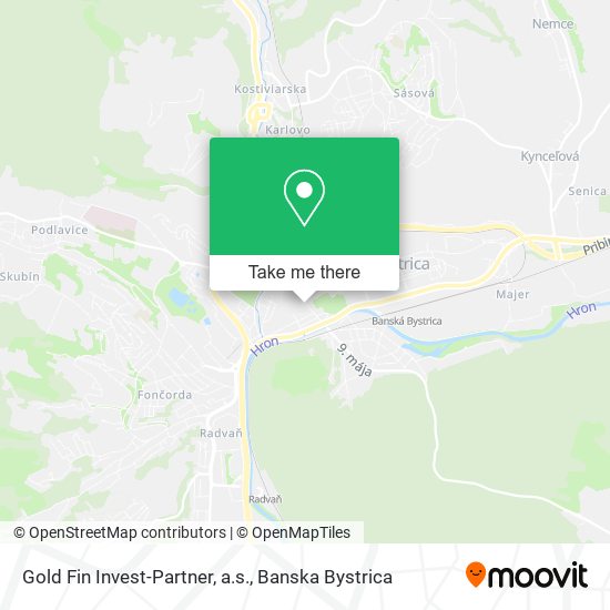 Gold Fin Invest-Partner, a.s. map