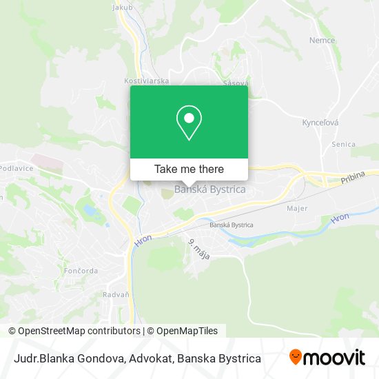 Judr.Blanka Gondova, Advokat map