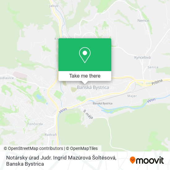 Notársky úrad Judr. Ingrid Mazúrová Šoltésová map