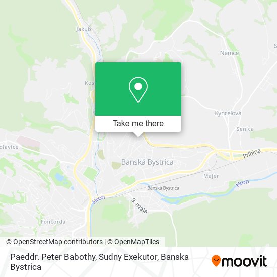 Paeddr. Peter Babothy, Sudny Exekutor map