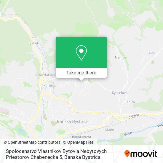 Spolocenstvo Vlastnikov Bytov a Nebytovych Priestorov Chabenecka 5 map