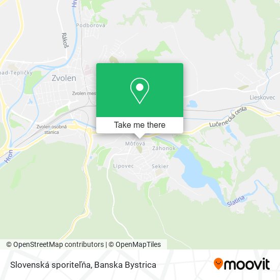 Slovenská sporiteľňa map