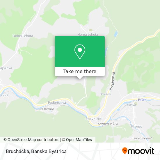 Brucháčka map