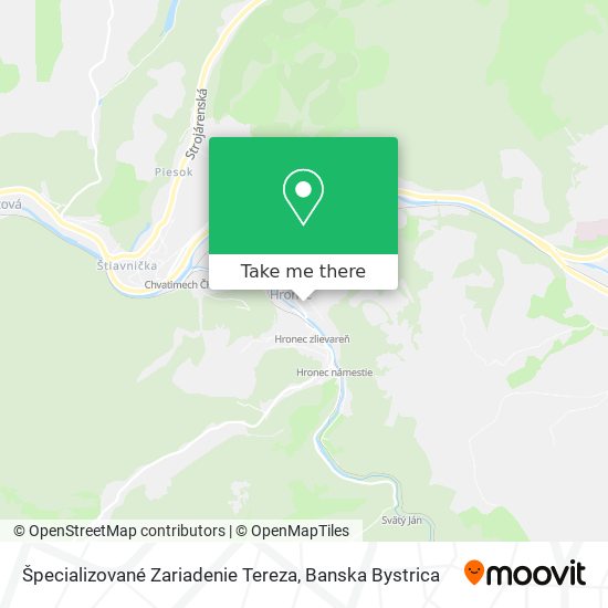 Špecializované Zariadenie Tereza map