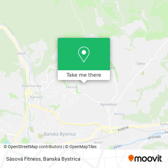 Sásová Fitness map