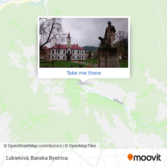 Ľubietová map