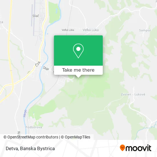 Detva map