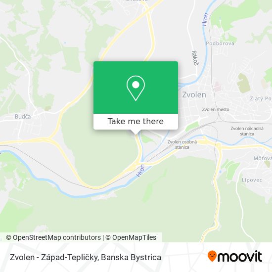 Zvolen - Západ-Tepličky map