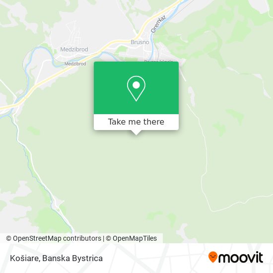 Košiare map