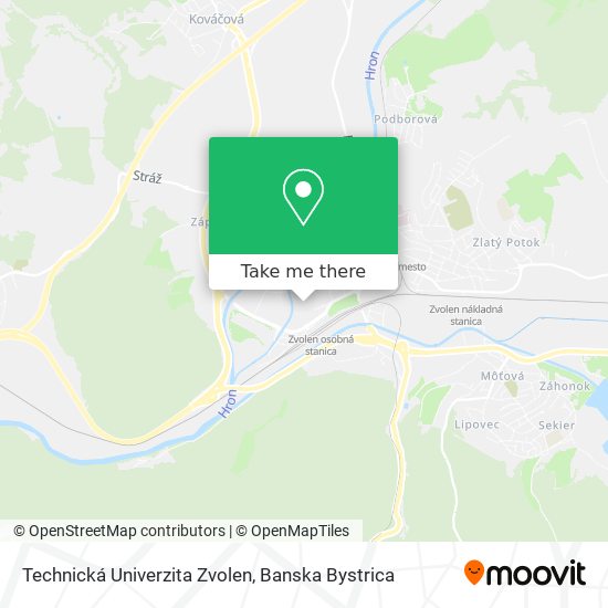 Technická Univerzita Zvolen map