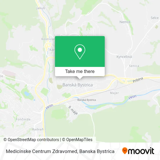 Medicínske Centrum Zdravomed map