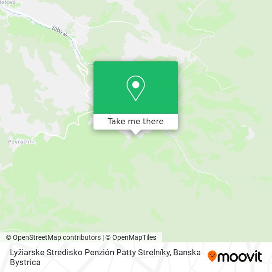 Lyžiarske Stredisko Penzión Patty Strelníky map