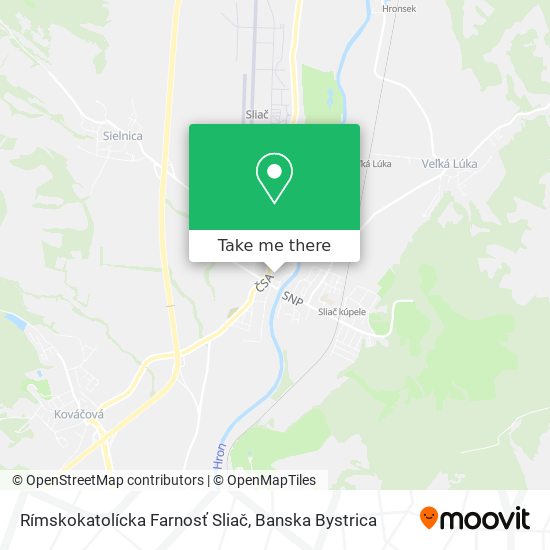 Rímskokatolícka Farnosť Sliač map