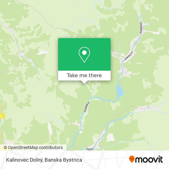 Kalinovec Dolný map