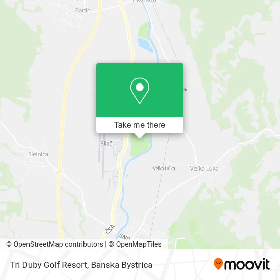 Tri Duby Golf Resort map