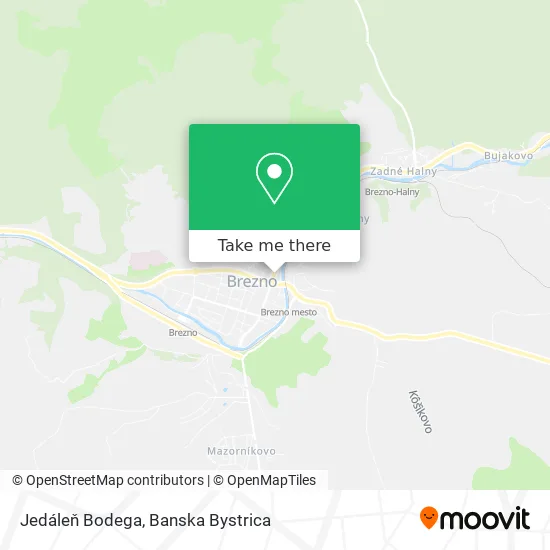 Jedáleň Bodega map