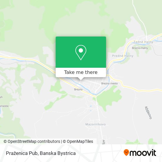 Praženica Pub map