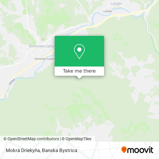 Mokrá Driekyňa map