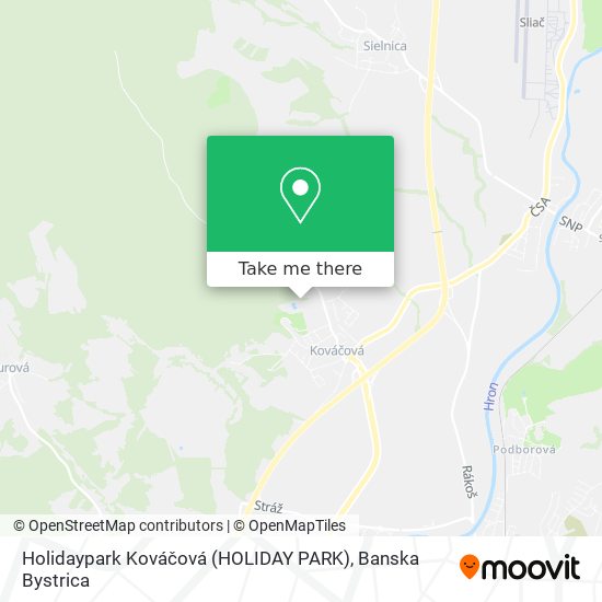 Holidaypark Kováčová (HOLIDAY PARK) map