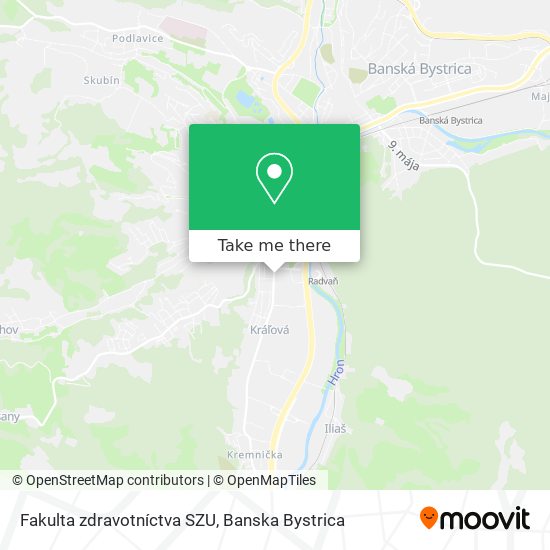 Fakulta zdravotníctva SZU map