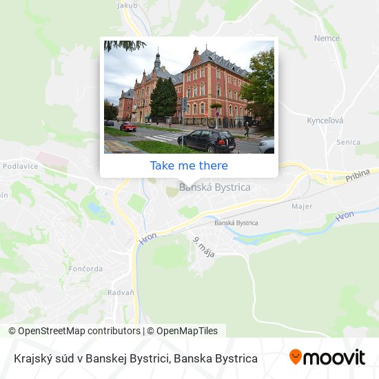 Krajský súd v Banskej Bystrici map