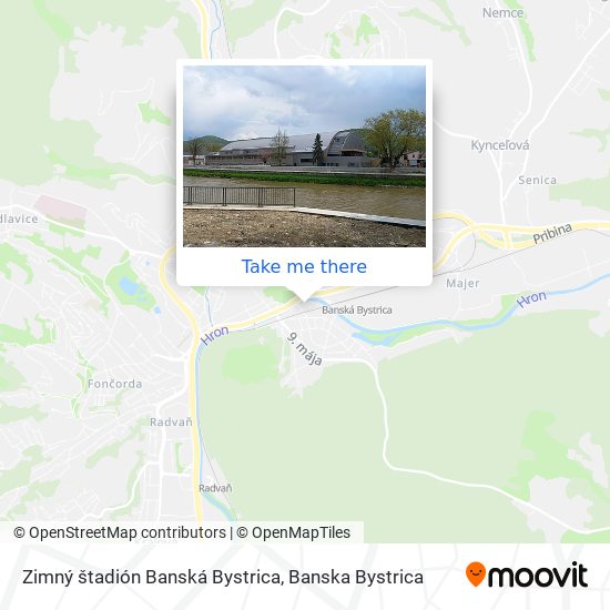 Zimný štadión Banská Bystrica map