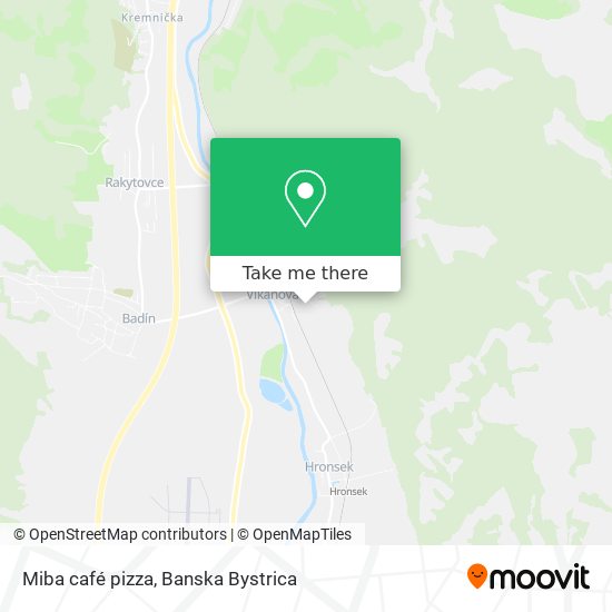 Miba café pizza map