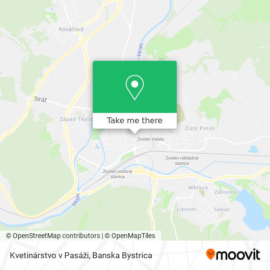 Kvetinárstvo v Pasáži map