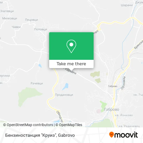 Карта Бензиностанция "Круиз"