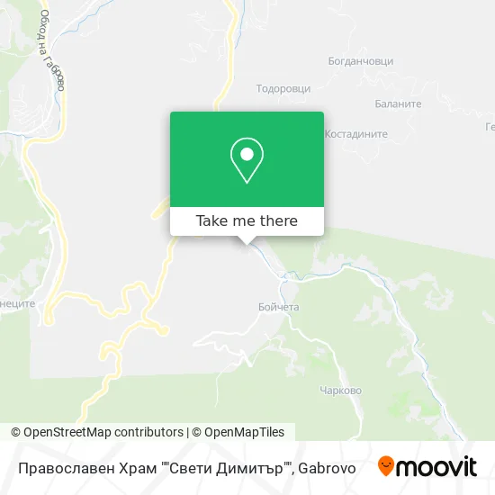 Карта Православен Храм ""Свети Димитър""