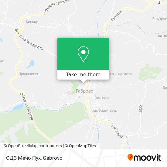 ОДЗ Мечо Пух map
