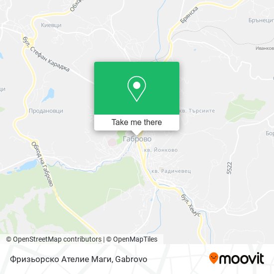 Фризьорско Ателие Маги map