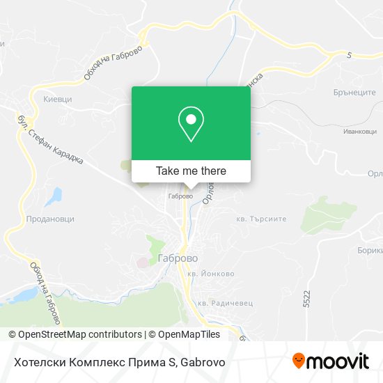 Хотелски Комплекс Прима S map