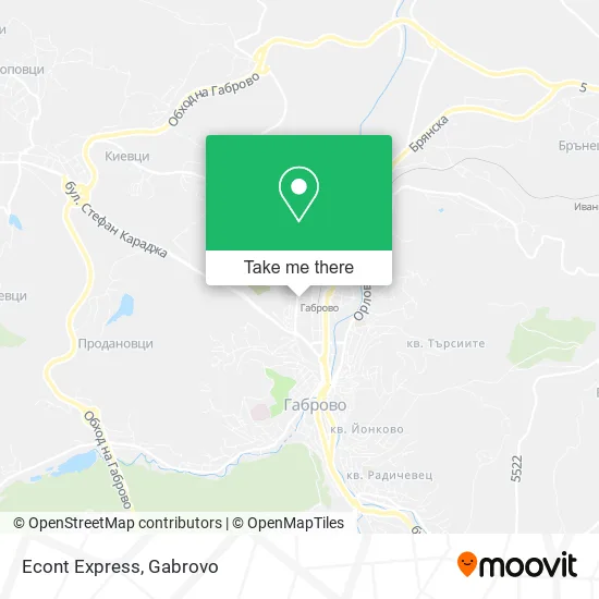Карта Econt Express