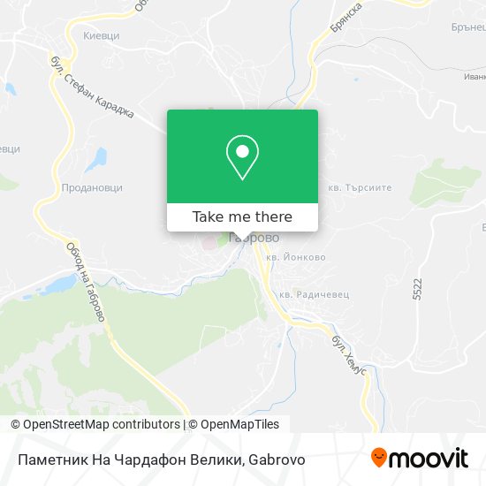 Паметник На Чардафон Велики map