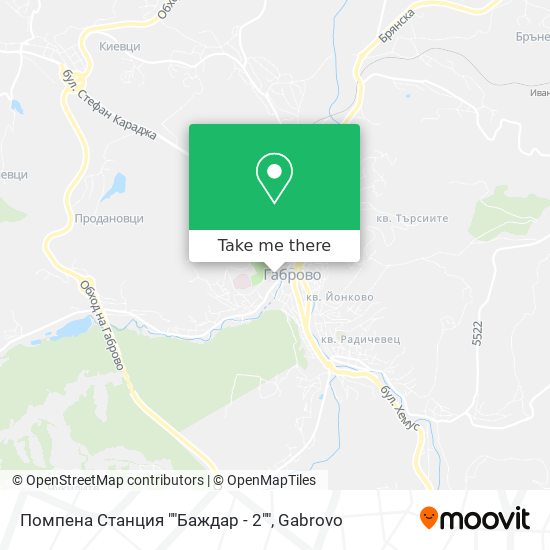 Помпена Станция ""Баждар - 2"" map