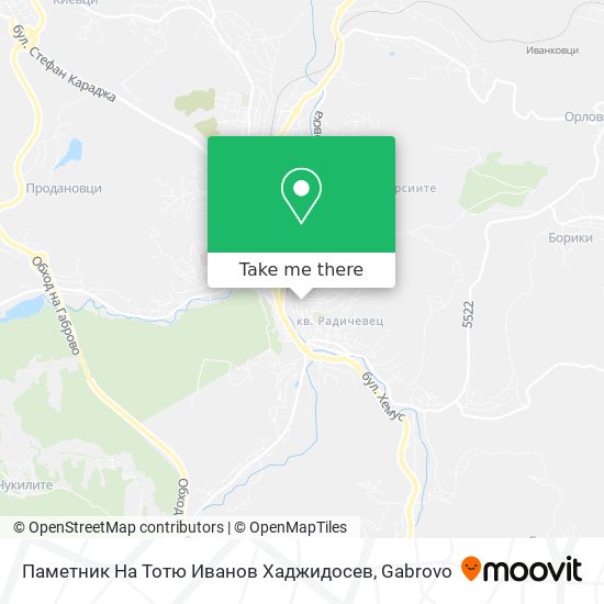 Паметник На Тотю Иванов Хаджидосев map