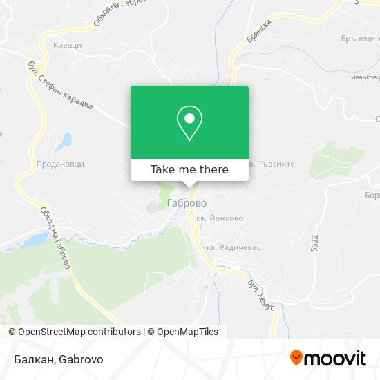 Балкан map