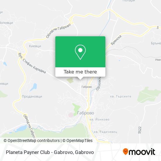 Карта Planeta Payner Club - Gabrovo
