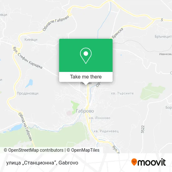Карта улица „Станционна“