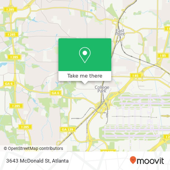 3643 McDonald St map