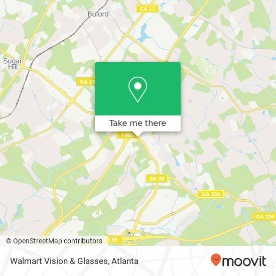 Mapa de Walmart Vision & Glasses