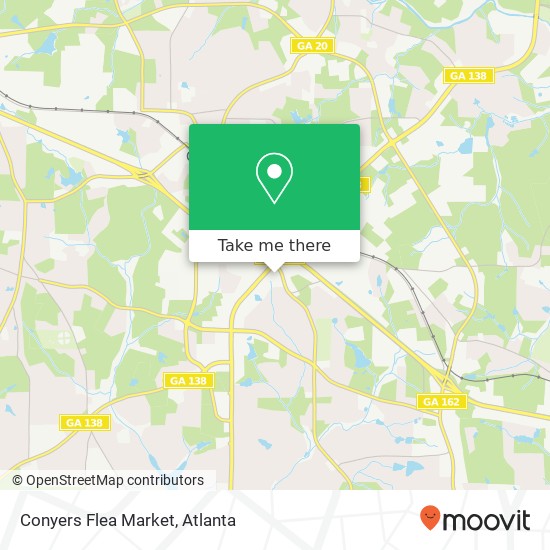 Conyers Flea Market map