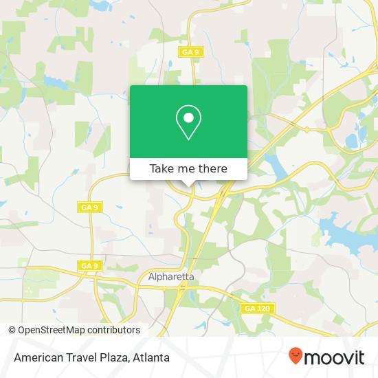 American Travel Plaza map