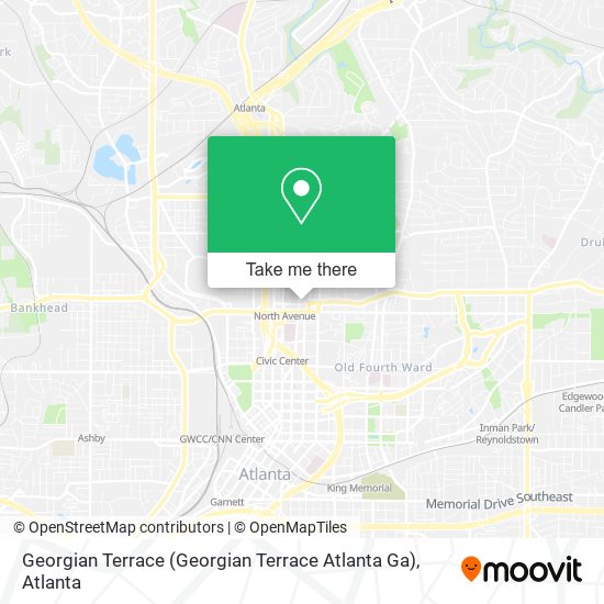 Mapa de Georgian Terrace (Georgian Terrace Atlanta Ga)