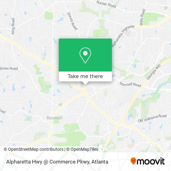 Alpharetta Hwy @ Commerce Pkwy map