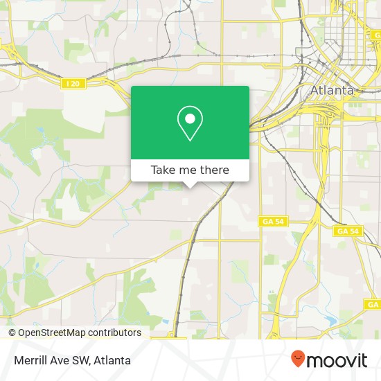 Mapa de Merrill Ave SW