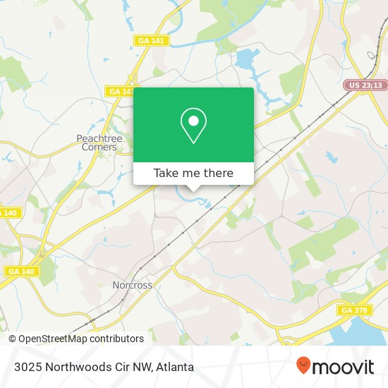 3025 Northwoods Cir NW map