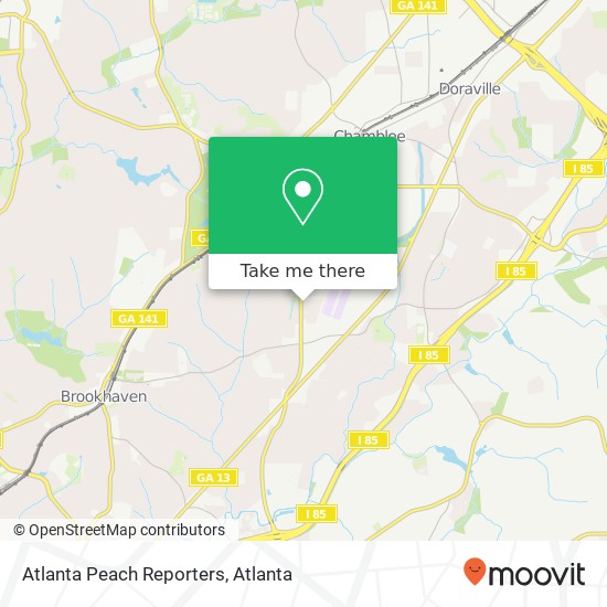 Atlanta Peach Reporters map